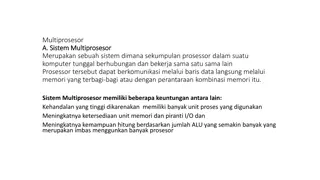 Understanding Multiprocessor Systems and Parallel Processing