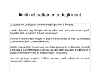Mechanisms of Input Selection and Cognitive Processing
