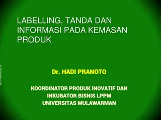 Product Labeling Guidelines and Standards for Packaging