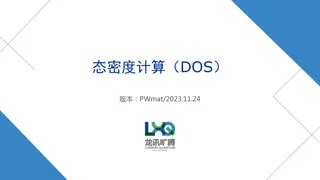 Density of States (DOS) Calculation Methods and Smoothing Techniques
