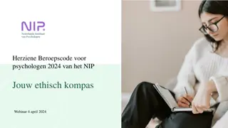 Overview of Revised Psychologists' Code of Ethics by NIP and Highlights from Webinar