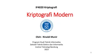 Modern Cryptography Overview: Algorithms, Operations, and Security