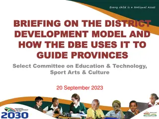 District Development Model Implementation in Education Sector