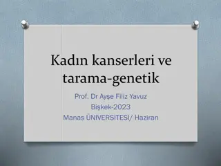 Genetic Aspects of Female Cancers: Insights from Prof. Dr. Ayşe Filiz Yavuz