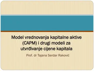 Capital Asset Pricing Model (CAPM) and Other Models for Cost of Capital Evaluation