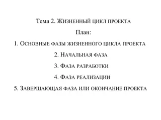 Understanding the Project Life Cycle Phases