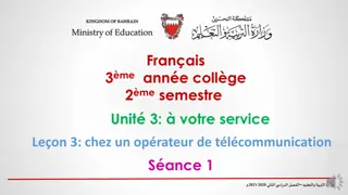 Lesson 3: At a Telecommunication Operator - Ordering a Smartphone