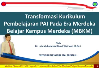 Transforming Islamic Education Curriculum in the Era of Campus Merdeka: A National Webinar Perspective