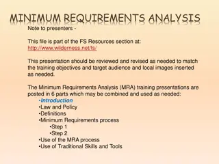 Wilderness Management and Minimum Requirements Analysis