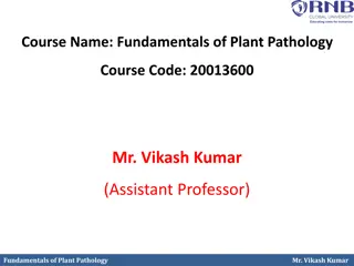 Understanding Plant Pathology Fundamentals: Pathogenesis, Causes, and Management Strategies