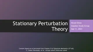 Understanding Perturbation Theory in Quantum Mechanics
