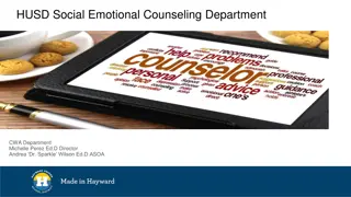 1. School Counseling Services Overview and Social-Emotional Counseling Program
2. This overview highlights the School Co