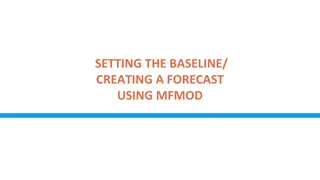 Setting Baseline & Creating Forecast Using MFMod Outline