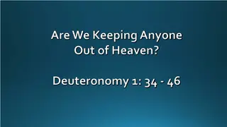 Lessons from Moses: Frustration, Anger, and Faithfulness