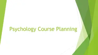 Comprehensive Psychology Degree Planning Guide