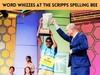 Word whizzes at the Scripps Spelling Bee