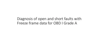 Analysis of Freeze Frame Data for Open and Short Fault Diagnosis in OBD I Grade A Systems