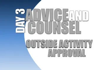 Oversight and Counseling for Outside Activity Requests