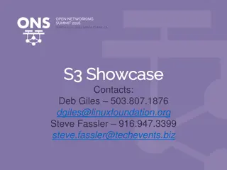 Open Networking Summit 2016 Showcase Information