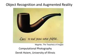 Computational Photography and Augmented Reality Techniques