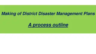 Establishment and Development of District Disaster Management Plans under the Disaster Management Act 2005