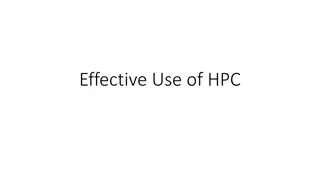 Leveraging HPC Resources for Efficient Computing Workloads