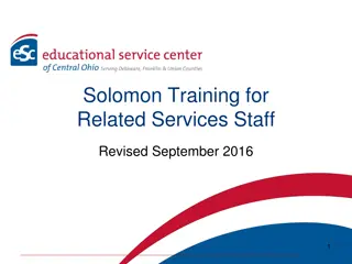 Comprehensive Training for Solomon Data Entry in Related Services