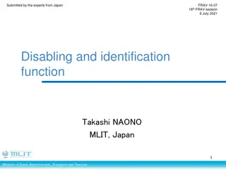 Proposed Requirements for Disabling and Identifying Automated Driving Systems