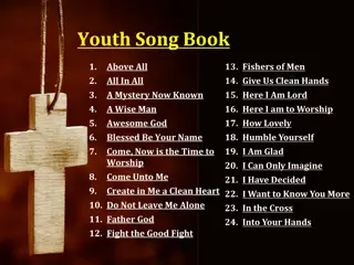 Youth Song Book Compilation: Praise and Worship Anthology