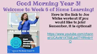 Week 6 Home Learning Highlights for Year 3