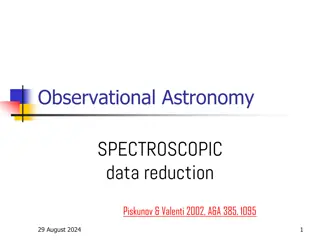 Spectroscopic Data Reduction in Observational Astronomy: A Practical Guide
