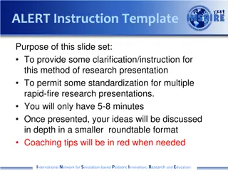 Research Presentation Preparation Guidelines for ALERT Method