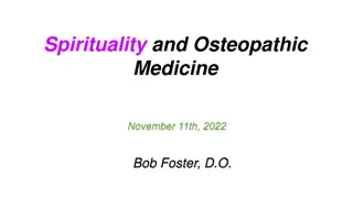 Understanding Spirituality in Osteopathic Medicine