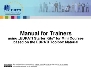 Guide for Trainers Using EUPATI Starter Kits in Mini Courses