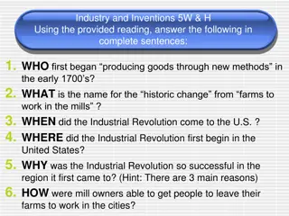 Early Industry and Inventions in the United States: A Journey Through the Industrial Revolution