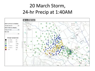 March 20 Storm Precipitation and Flow Data Update