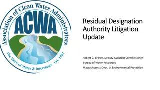Evolution of Federal Stormwater and TMDL Programs
