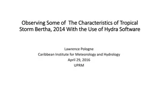 Understanding Tropical Storm Bertha with Hydra Software
