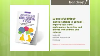 Effective Strategies for Successful Difficult Conversations in School