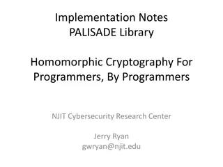 PALISADE Library: Homomorphic Cryptography Framework for Programmers