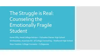 Supporting Emotionally Fragile Students in College Counseling
