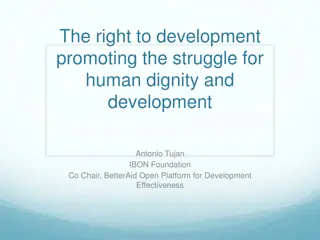 Promoting Development Effectiveness and the Right to Development