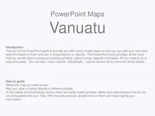 Interactive Maps of Vanuatu with Customizable Data