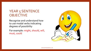 Understanding Modal Verbs for Degrees of Possibility
