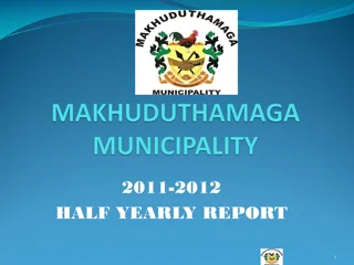 Infrastructure Development Half-Yearly Report 2011-2012