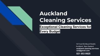 Auckland Cleaning Services