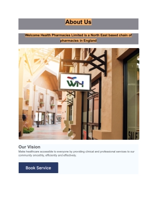 Free Prescription Delivery Service in UK | Welcome Health Pharmacies Ltd.