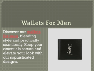 Wallets For Men
