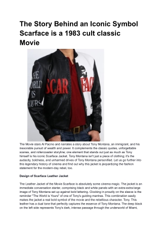 Scarface Jacket