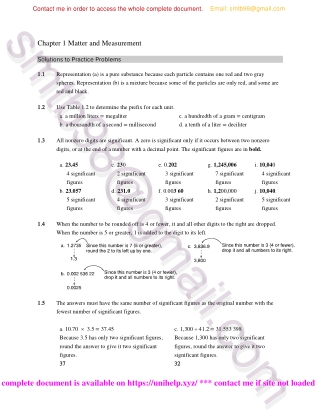 Solution Manual for General Organic and Biological Chemistry 5th edition - Janice Smith
